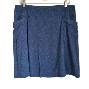 toad & co blue skirt with pockets organic cotton blue size large